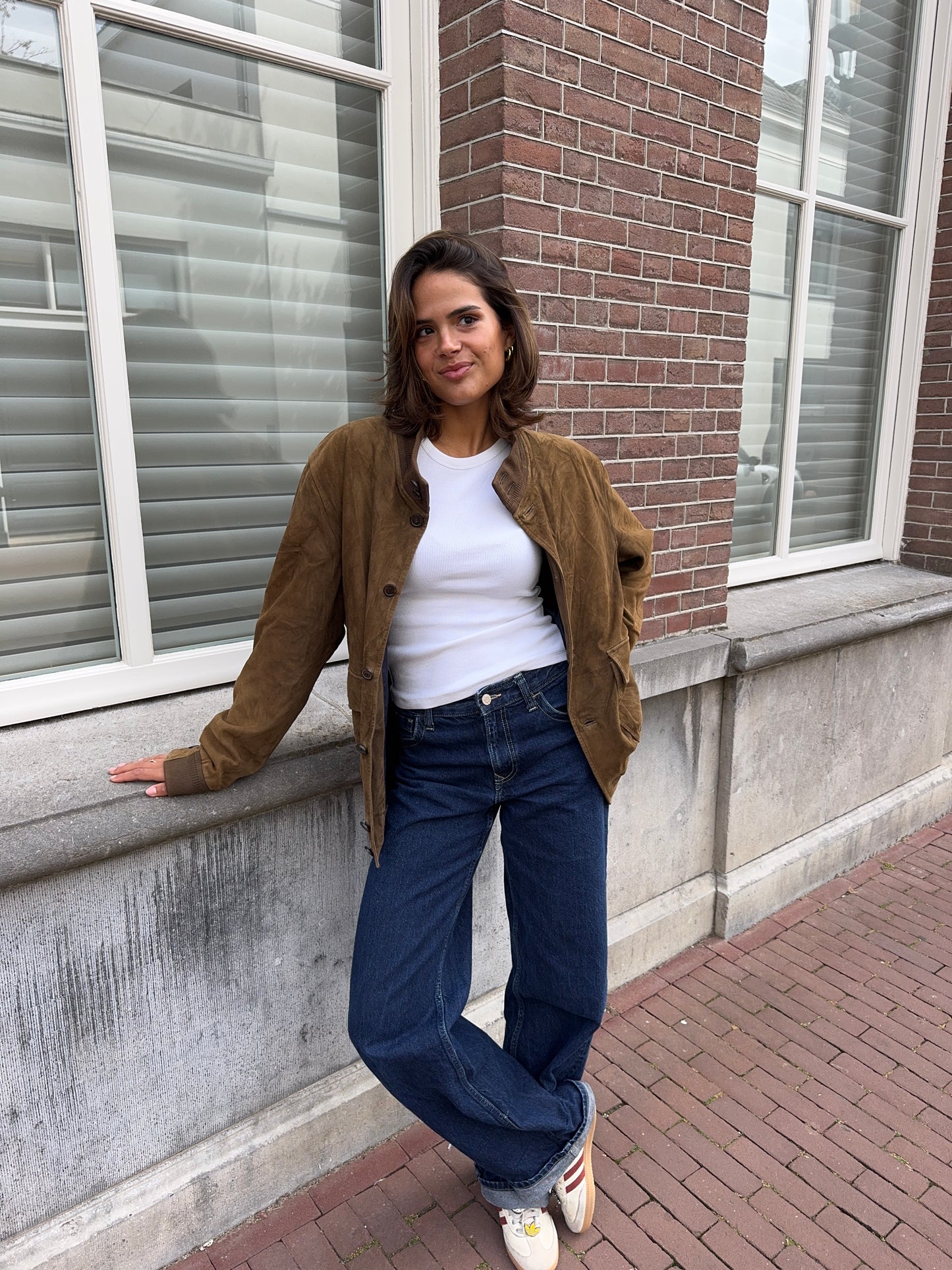 Kapraun Suede Bomber Jacket