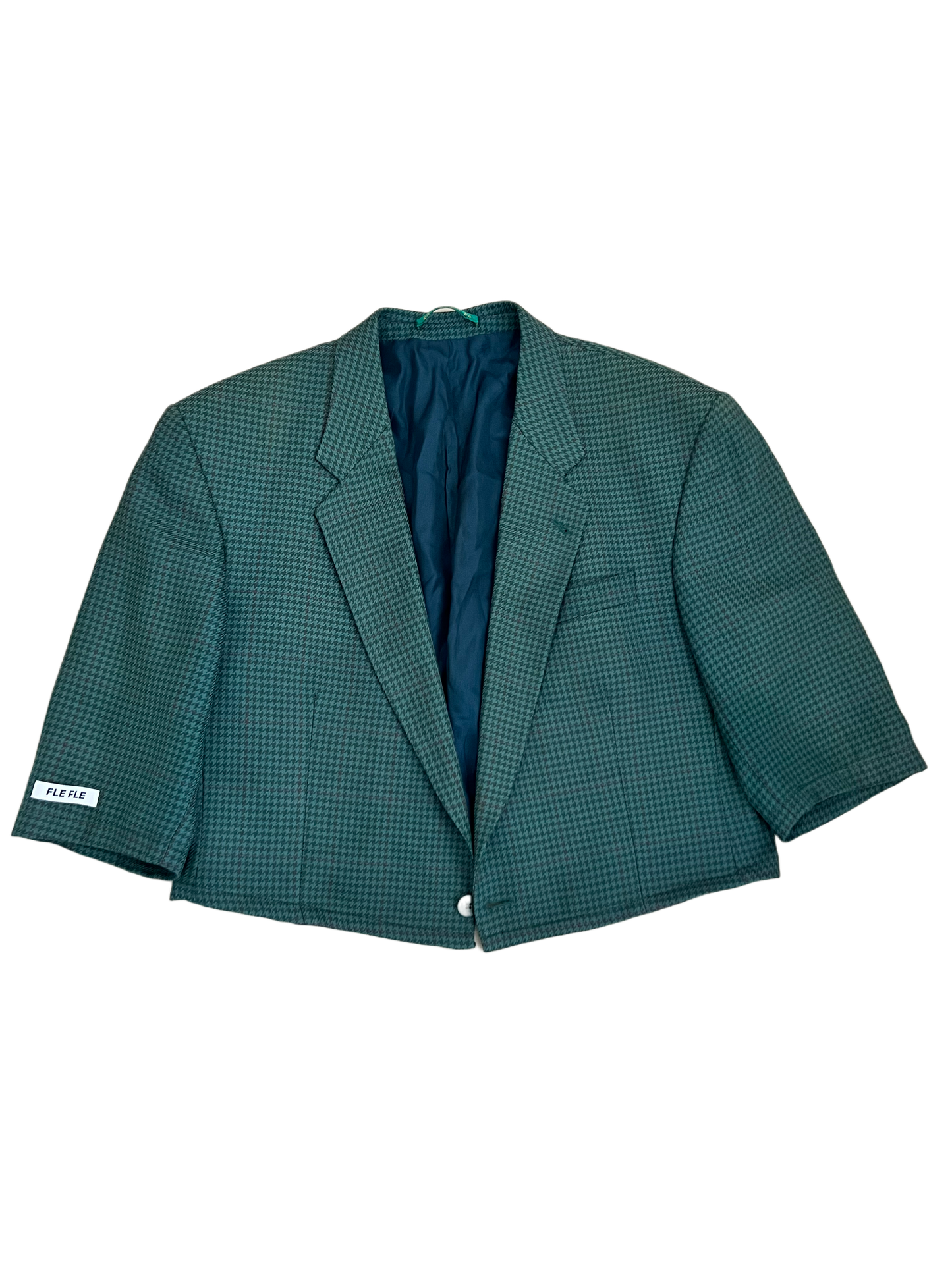 Green Cropped Blazer