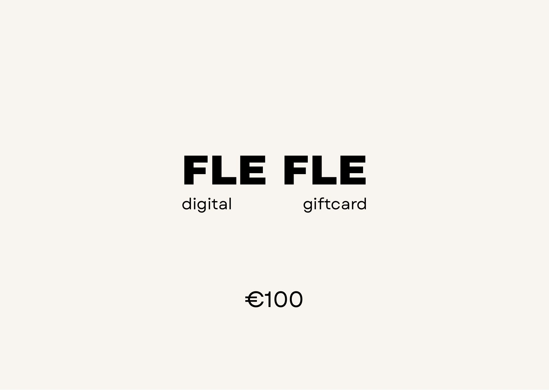 GIFT CARD €100 – FLE FLE