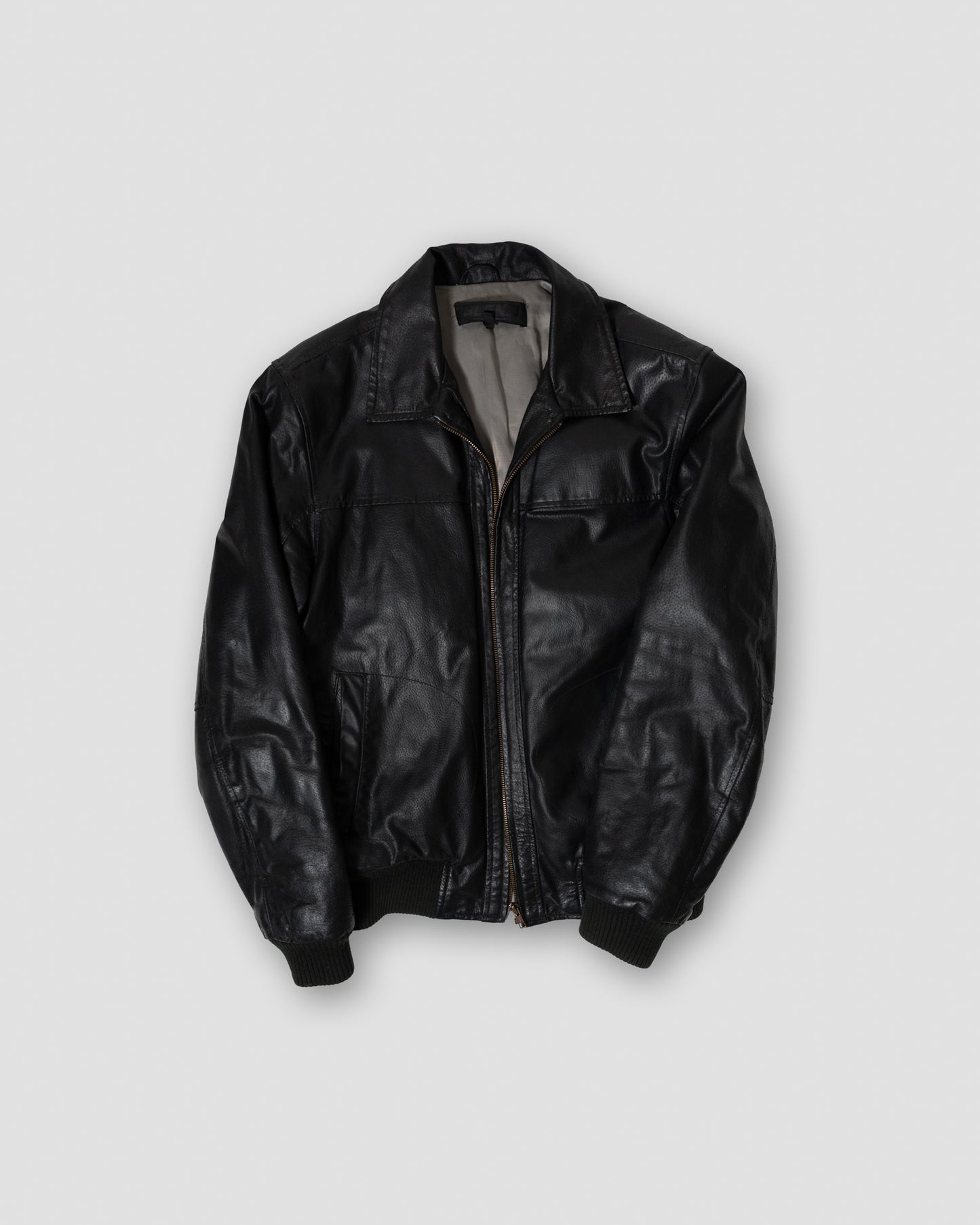 Blend Bomber Leather Jacket