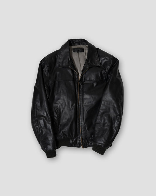 Blend Bomber Leather Jacket